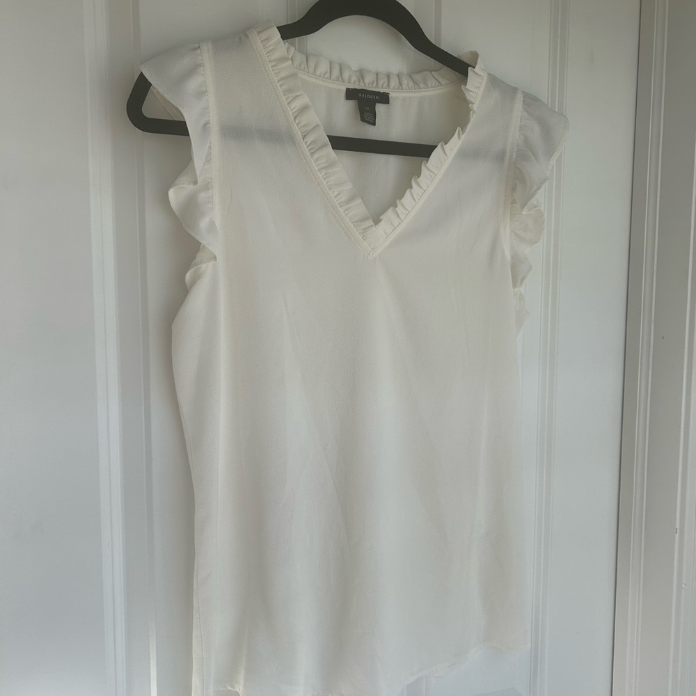 White Flowy Blouse